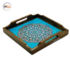 سینی چوبی مربع 30 در 30 سانتیمتر مسجد جامع یزد