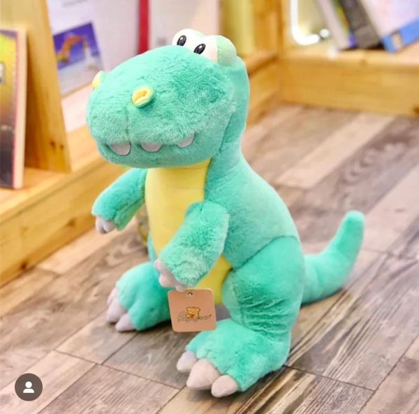 عروسک دایناسور خنگول سبز