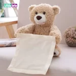 عروسک خرس دالی شارژی اورجینال 30 سانتیمتر (🔌قابل شارژ) 1 عروسک خرس دالی قهوه ای وارداتی 30 سانتیمتری