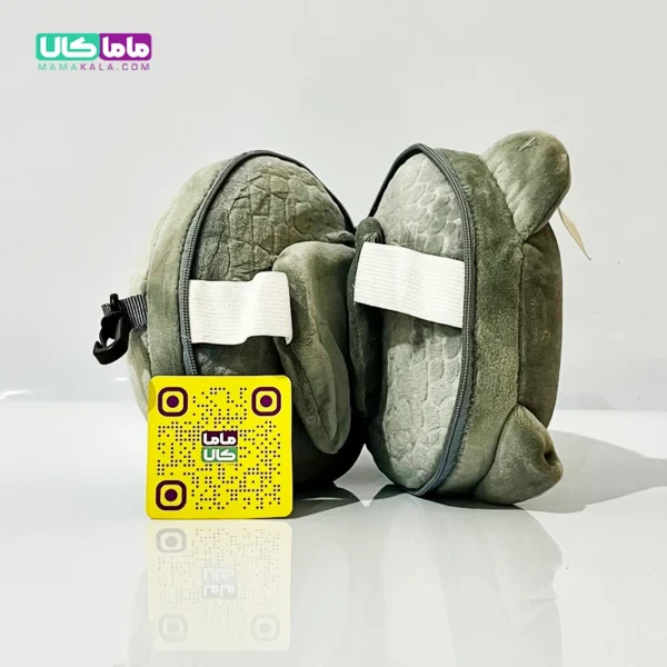 چشم بند بالشتی عروسکی مدل سگ خاکستری