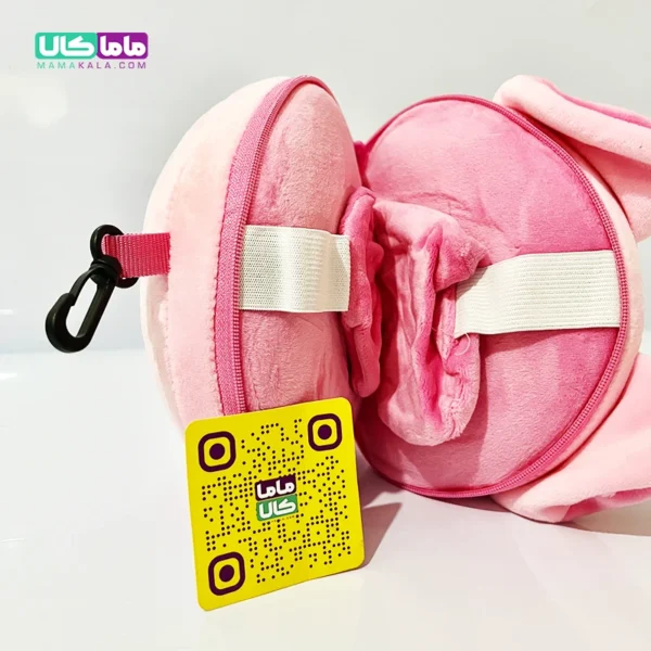 چشم بند بالشتی عروسکی مدل هاپو صورتی