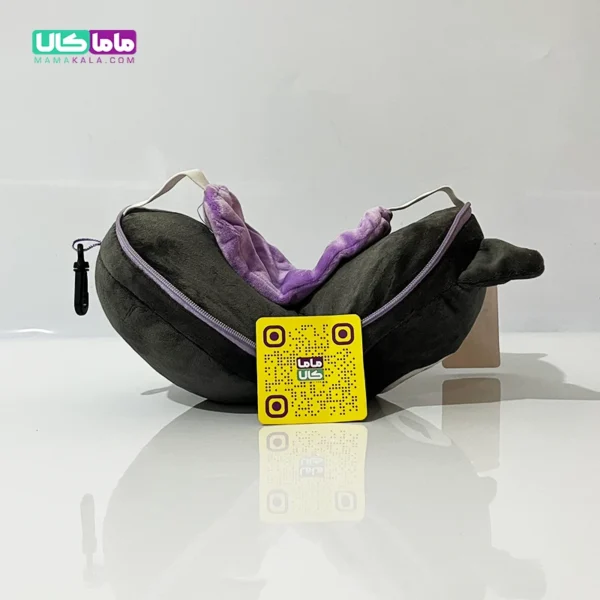 چشم بند بالشتی عروسکی مدل کرومی مشکی