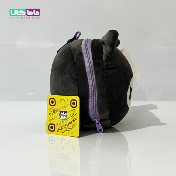 چشم بند بالشتی عروسکی مدل کرومی مشکی