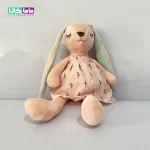 عروسک خرگوش ناز صورتی 35 سانتیمتر 1 عروسک خرگوش ناز صورتی 35 سانتیمتر