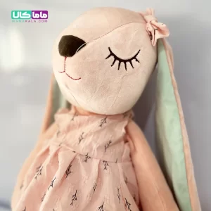 عروسک خرگوش ناز صورتی 55 سانتیمتر 15 عروسک خرگوش ناز صورتی 55 سانتیمتر