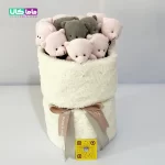 عروسک خرس تدی مدل دسته گل بوکت تدی 02