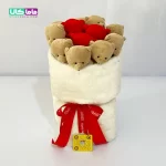 عروسک خرس تدی مدل دسته گل بوکت تدی 03