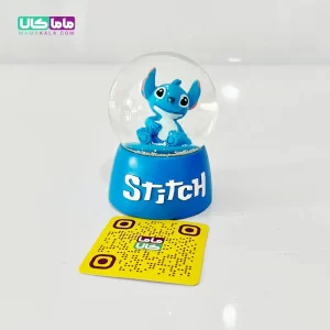 گوی شیشه ای چراغدار بزرگ استیج آبی + برف شادی 11 گوی شیشه ای چراغدار بزرگ استیج آبی + برف شادی