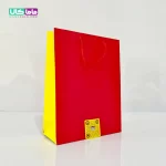 بگشاپ کادویی دورنگ سرخابی سایز 25 در 30 سانتیمتر