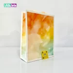 بگشاپ کادویی آبرنگی نارنجی سایز 25 در 30 سانتیمتر