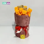 بوکت دسته گل قهوه ای عروسک خرس تدی کد 12 1 بوکت دسته گل قهوه ای عروسک خرس تدی کد 12