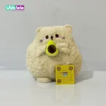 عروسک گربه آووکادو به دست قهوه ای 20 سانتیمتر 1 عروسک گربه آووکادو به دست قهوه ای 20 سانتیمتر