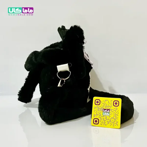 کیف عروسکی کرومی مشکی (دستی و دوشی) 35 سانتیمتر