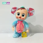 عروسک گریه کن کرای بیبی موزیکال آبی 30 سانتی متر