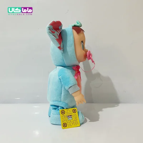 عروسک گریه کن کرای بیبی موزیکال آبی 30 سانتی متر