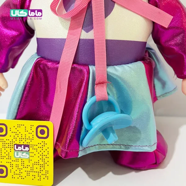عروسک گریه کن کرای بیبی موزیکال بنفش 30 سانتی متر