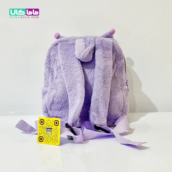 کوله پشتی عروسکی کرومی بنفش وارداتی 40 سانتیمتر