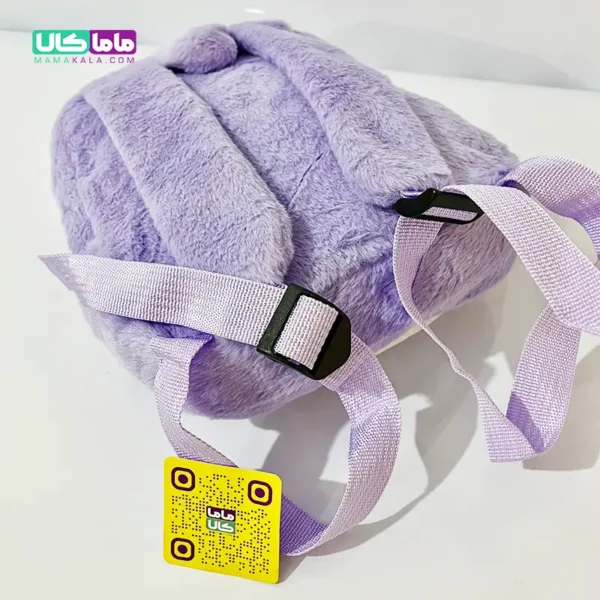 کوله پشتی عروسکی کرومی بنفش وارداتی 40 سانتیمتر