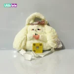 کیف عروسکی خرگوش هلو به دست 30 سانتیمتر