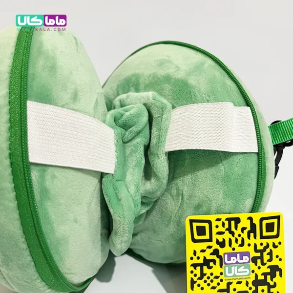 چشم بند بالشتی عروسکی مدل پنگوئن سبز