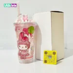 ماگ کریستالی چراغدار ملودی مدل فلاور