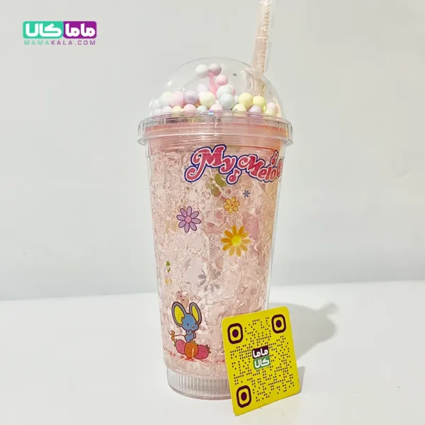 ماگ کریستالی چراغدار ملودی مدل فلاور