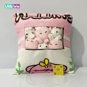 بالشت عروسکی بچه دار مدل پودینگ خوک 45 سانتیمتر 9 بالشت عروسکی بچه دار مدل پودینگ خوک 45 سانتیمتر
