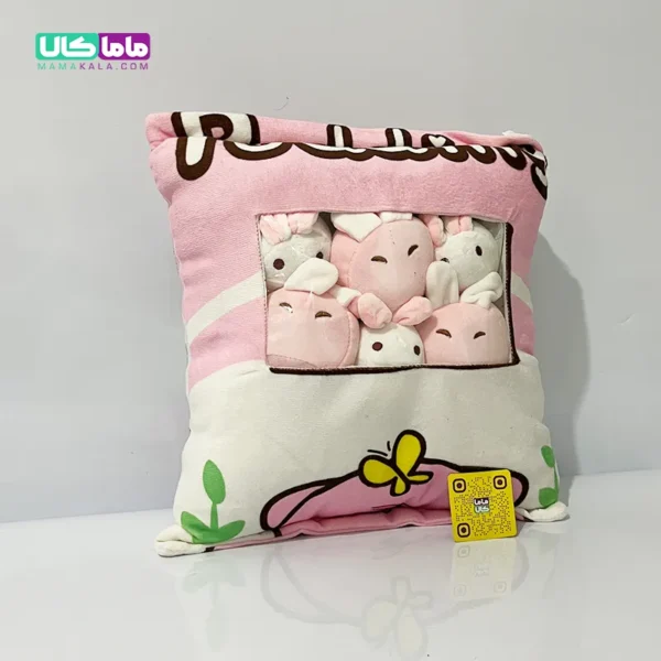 بالشت عروسکی بچه دار مدل پودینگ خوک 45 سانتیمتر