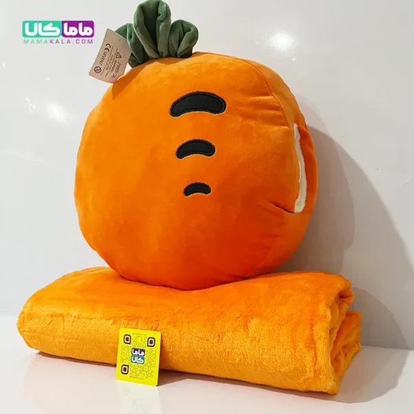 عروسک هویج پتوبالشتی مدل دست گرم کن 50 سانتیمتر