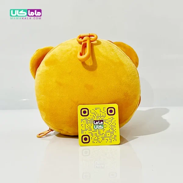 چشم بند بالشتی عروسکی مدل خرس نارنجی