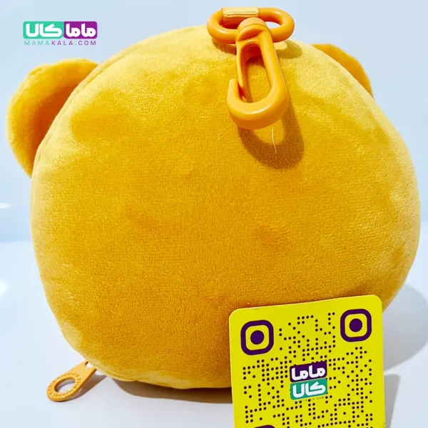 چشم بند بالشتی عروسکی مدل خرس نارنجی