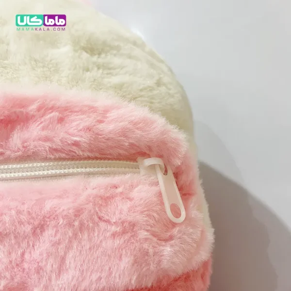 عروسک خرگوش پتوبالشتی صورتی مدل دست گرم کن 50 سانتیمتر