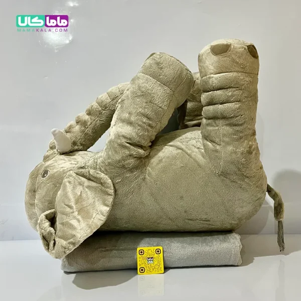 عروسک فیل بالشتی پتودار 60 سانتیمتر