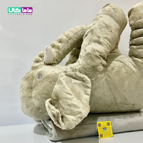 عروسک فیل بالشتی پتودار 60 سانتیمتر