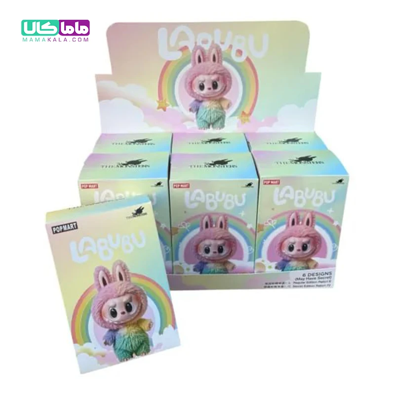 عروسک لبوبو رنگین کمان 🌈 Rainbow Labubu پاپ مارت 4 عروسک لبوبو رنگین کمان 🌈 Rainbow Labubu پاپ مارت