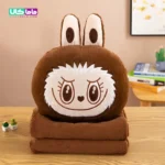 عروسک لبوبو پتوبالشتی قهوه ای 40 سانتیمتر