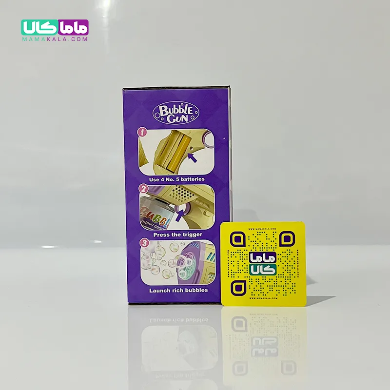 اسباب بازی تفنگ حبابساز چراغدار مدل کرومی بابل گان 4 اسباب بازی تنفگ حبابساز چراغدار مدل کرومی بابل گان