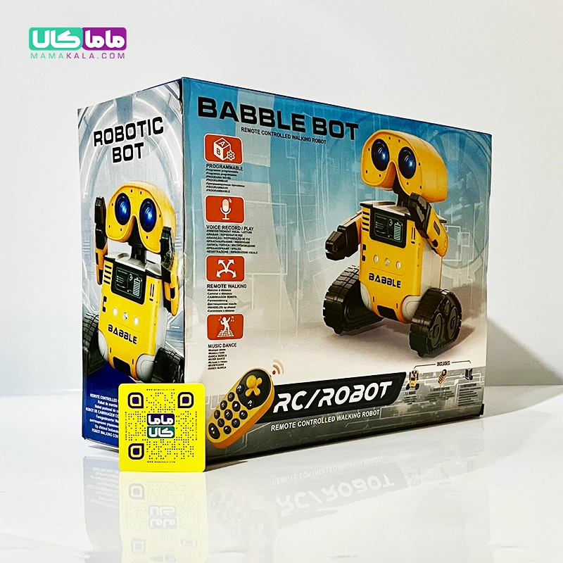 اسباب بازی ربات وال ای Wall-E کنترلی و شارژی برند بابلبات 3 اسباب بازی ربات وال ای Wall-E کنترلی و شارژی برند بابلبات