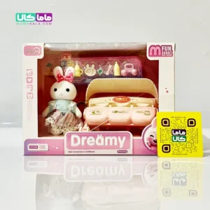 اسباب بازی ست خرگوش با وسایل و کالسکه نوزاد برند Dreamy