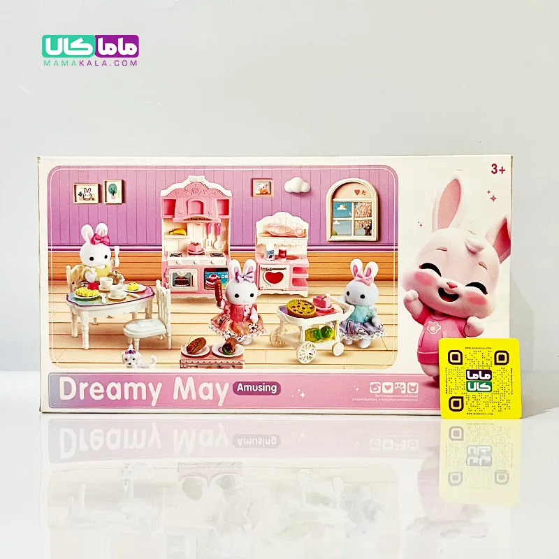 اسباب بازی ست خرگوش با وسایل آشپزخانه برند Dreamy 6 اسباب بازی ست خرگوش با وسایل آشپزخانه برند Dreamy