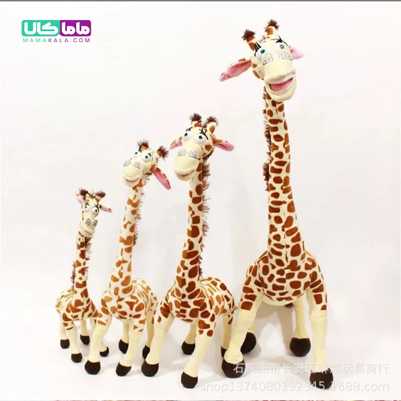 عروسک زرافه ماداگاسکار سایز بزرگ 100 سانتیمتر 4 عروسک زرافه ماداگاسکار سایز بزرگ 100 سانتیمتر