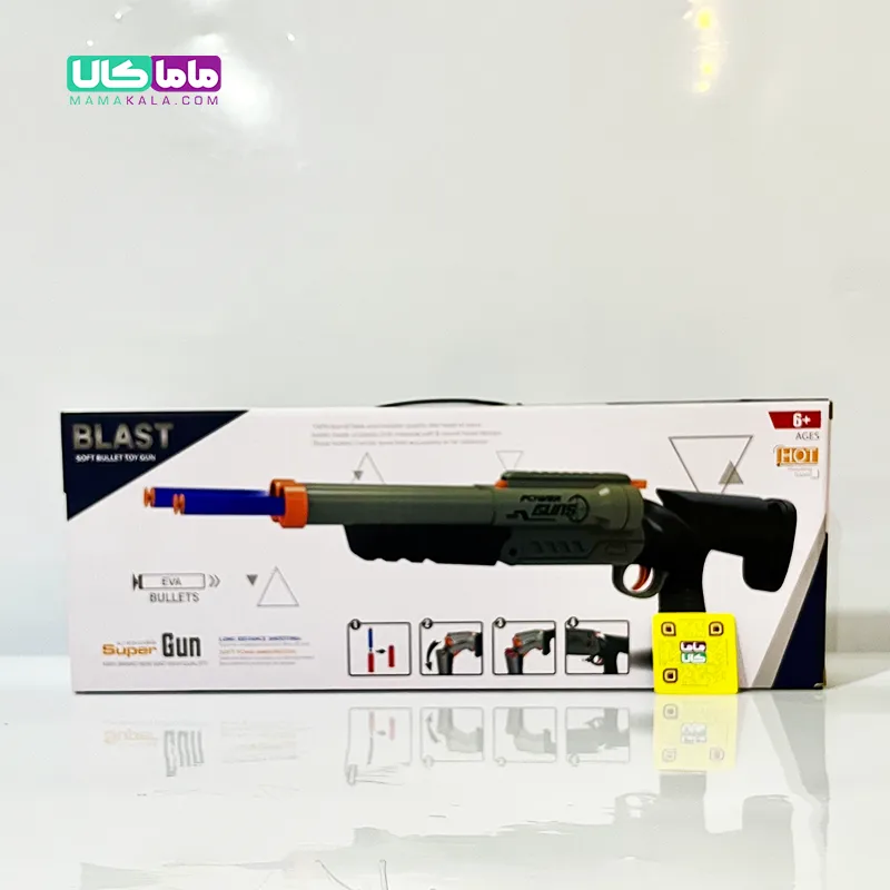 اسباب بازی تفنگ انفجاری دو لول سوپر مدل Blast Soft Bullet 4 اسباب بازی تفنگ انفجاری دو لول سوپر مدل Blast Soft Bullet