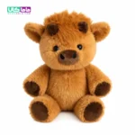 عروسک حیوانات دونده مدل گاو قهوه ای 45 سانتیمتر (وارداتی اصل)