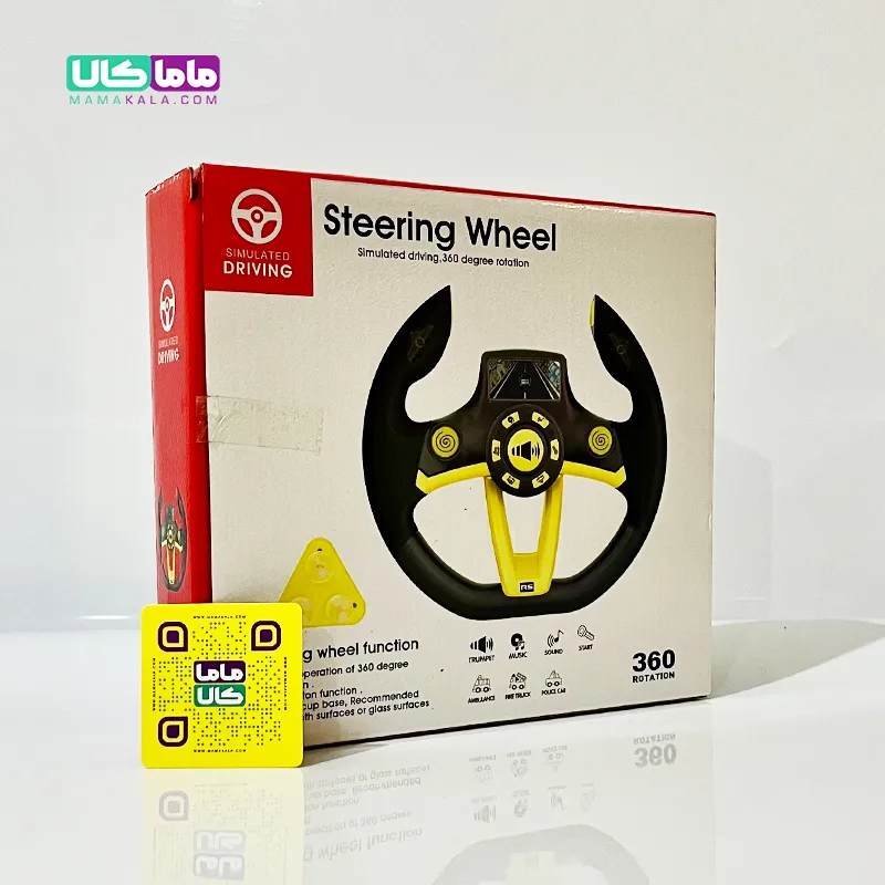 اسباب بازی فرمان ماشین موزیکال 180 درجه مدل Steering Wheel 3 اسباب بازی فرمان ماشین موزیکال 180 درجه مدل Steering Wheel