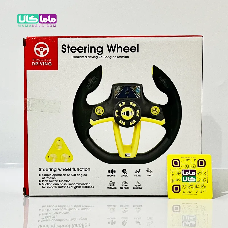 اسباب بازی فرمان ماشین موزیکال 180 درجه مدل Steering Wheel 4 اسباب بازی فرمان ماشین موزیکال 180 درجه مدل Steering Wheel