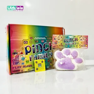 اسکویشی ژله ای پنجه گربه بنفش مدل Pinch Family 7 اسکویشی ژله ای پنجه گربه بنفش مدل Pinch Family