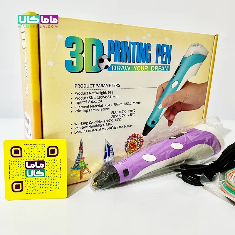 اسباب بازی قلم سه بعدی طراحی شارژی مدل 3D Printing Pen 5 اسباب بازی قلم سه بعدی طراحی شارژی مدل 3D Printing Pen