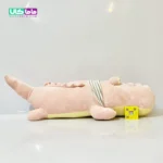 عروسک تمساح بالشتی صورتی 75 سانتیمتر