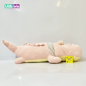 عروسک تمساح بالشتی صورتی 75 سانتیمتر 184 عروسک تمساح بالشتی صورتی 75 سانتیمتر